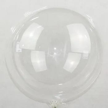 1Set svietiace led balón Transparentné bobo balóny s LED Svetlo, svadby, Narodeniny, Party Dekorácie Hélium Svetlo Balón Gule