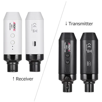 ARÓMA ARC1 Mikrofón, Bezdrôtový Prenos Systém Transmisster Prijímač 4 Kanály, Max. 35m Efektívny Rozsah XLR Pripojenie