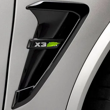 Pre BMW X3 X4 G01 G02 2018-2021 ABS Chróm/Black/Carbon Auto Vlákniny Blatník Dekorácie-Nálepky Telo Strane výstupu Vzduchu Auto Príslušenstvo