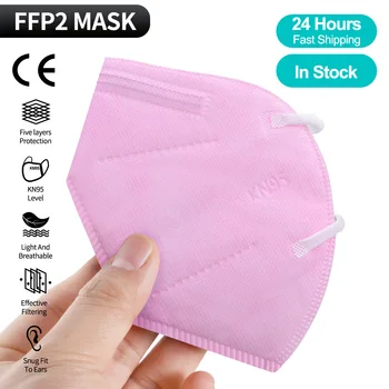KN95 Maska CE FFP2 Filtračný Respirátor Masky 5 Vrstiev Filtračný 95% Úst Tvár FFP2 Mascarillas FPP2 Reutilizable ffp2kn95 maska