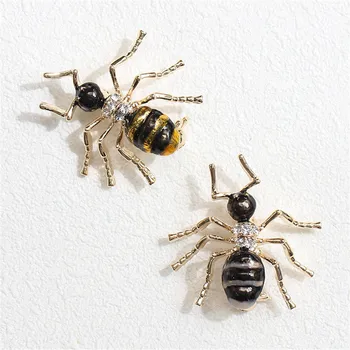 Krásne Fire Ant Brošňa Žien A Mužov Klobúk Batoh Odznak Smalt Pin Chrobák Zbierky Živý Hmyz, Brošne Šperky Veľkoobchod