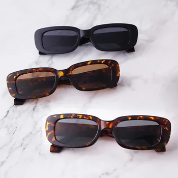 2020 Módny Dizajn Značky Obdĺžnik slnečné Okuliare Mužov Black Leopard Lete Muž Slnečné Okuliare Pre ženy