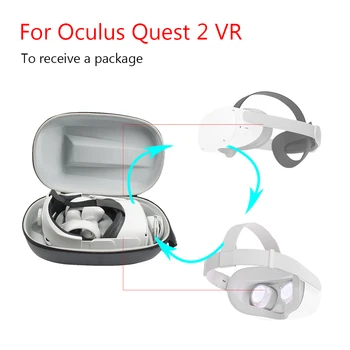 Prenosné HardShell Skladovanie Taška na Cestovanie Ochranný Kryt Krabica puzdro pre Oculus Quest 2 VR Headset Radič Príslušenstvo