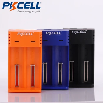 PKCELL 18650 nabíjačka nabíja 3,7 V AA/AAA 26650 16340 16650 14650 18350 18500 18650 li-ion batéria, Nabíjačka, USB 5V 2A 2slots