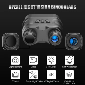 APEXEL Digitálne Nočné Videnie Ďalekohľady S Video Nahrávanie HD Infračervené Denné A Nočné Videnie Poľovnícky Ďalekohľad Ďalekohľad