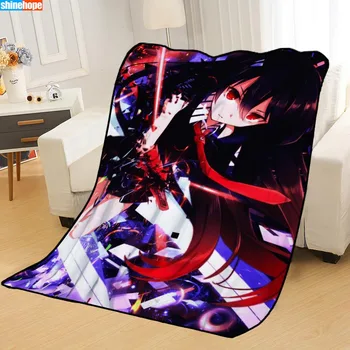 Vlastné Akame ga ZABIŤ Prikrývky na postele hodiť deka mäkkú deku letná deka anime deka cestovná deka
