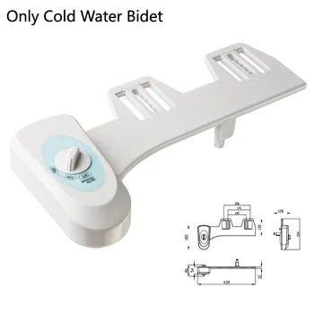 Jeden Tryska Kúpeľňa Toaletné Sedadlo Bidetová Postrekovač Studená Voda Non-Wc Elektrické Striekacie Trysky Posypeme