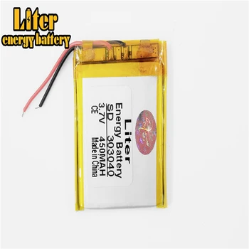 1/2/4Pcs 303040 lítium-polymérová batéria Nabíjateľná Li-ion Batéria, 3,7 V 450 mAh S PCM Pre GPS, MP3 MP4 MP5 PDA LED Svetlo