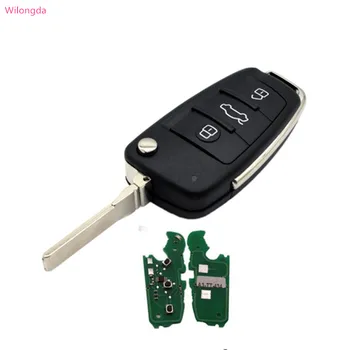Wilongda Auto Smart Key A3TT 3 tlačidlom vzdialené tlačidlo wth ID48 čip 434mhz pre Audi kľúč