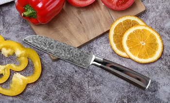 XITUO 5 palcový Filetovanie Nože Ostré Kuchynské Mäso nôž Vysoko Uhlíkovej Ocele 7Cr17Mov Ovocie Frézovanie Japonský Nôž Santoku Nože