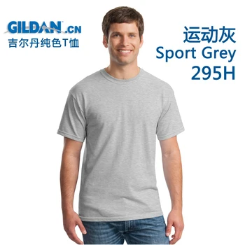 GILDAN 76000 Lete Mužov Bavlna tričká Pevné Krátky Rukáv T Shirt Mens Nový O-krku Topy Tees Základné TShirts Značku Oblečenia