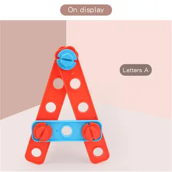 Tyčová Skrutka 3D Mozaika Creative Puzzle Vzdelávacie Hračky Pre Deti Tehly Hračky Deti DIY Elektrickú Vŕtačku Nástroj Nastaviť Chlapec