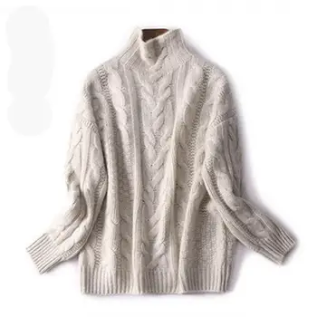 2020women svetre Jeseň Zima Nové Cashmere sveter ženy zimné oblečenie žien turtleneck sveter pletenie pulóver Voľné topy