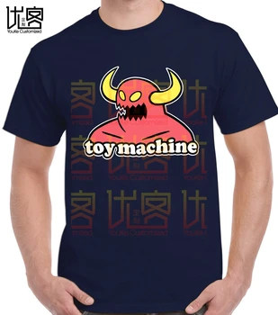 Tričko Monster Hračka Stroj Mens O-Krku, Krátke Rukávy Čierne tričko