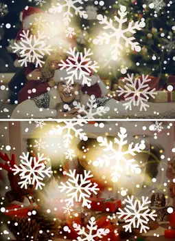 Vianočné Osvetlenie Vonkajšie Snehová Vločka Presnosť Svetlo Neurčená Projekcie Svetla Vianočný Dekor Svetlo Nového Roka A Vianoce