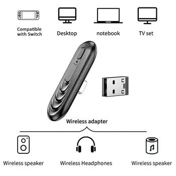 Bluetooth Bezdrôtovým Audio Adaptér alebo Typ-C Vysielač pre Nintendo Prepnite Prepínač Lite PS4 PS5 PC