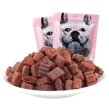 Hovädzie zrna psie maškrty 500 g čerstvého hovädzieho materiál psie maškrty zdravé, chutné jedlo, vhodné pre malé veľké psa hovädzieho mäsa príprava potravín