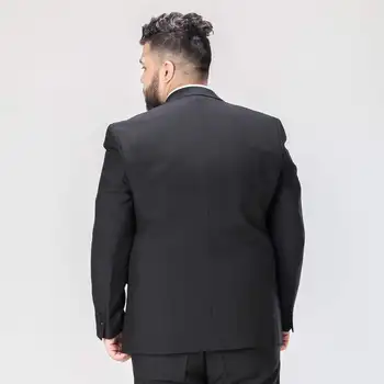 Muži Obleky Nastaviť 2020 Svadby Ženích Formálne Grey Čierny Oblek 3 Sady Kus Business Banquet Mens Plus Veľké Veľkosti 6XL 7XL 8XL 9XL Sako
