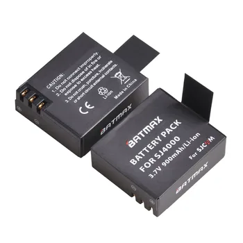 4pcs SJCAM sj4000 Eken H9 GIT-LB101 GIT Batérie + LCD USB Duálna Nabíjačka pre sj5000 Batérie M10 SJ5000x Šport Akčné Kamery DV