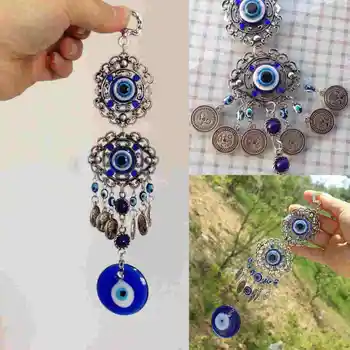 Nové Zvonkohry Retro Tureckej Modrej Zlé Oči Amulet Stenu Ochrany Visí Šťastie Prívesok Visí Záhrada Domáce Dekorácie