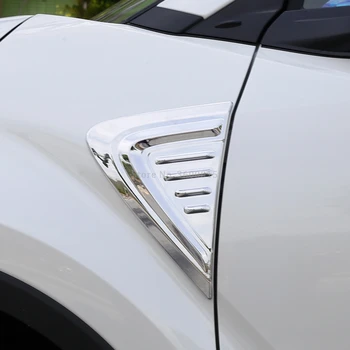 Pre Toyota C-H CHR 2016 2017 2018 Chrome Predné Dvere Strane Blatník Krytom Liatie Výbava Dekorácie-Nálepky Vonkajšie Príslušenstvo