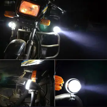 2pc Univerzálny Waterproof Black U3 VIEDOL Motocykel ľahkých Motorových Svetlometu Bodové Svetlo so modrá žltá biela červená angel eye U3 svetlo