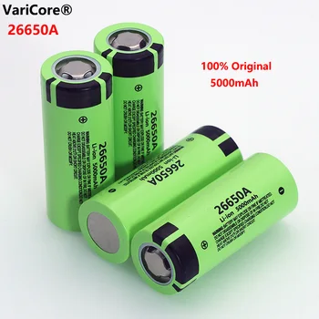 4pcs VariCore 26650A Li-ion Batéria, 3,7 V 5000mA Nabíjateľné batérie Discharger 20A batérie pre baterku, E-nástroje
