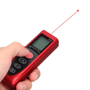 Laserový merač vzdialenosti elektronická ruleta laser digitálne pásky diaľkomer trena metro laser rozsah finder meracie pásky