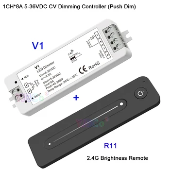 Ultratenké Dotyk List R11 R12 R13 jednej farby/CT/RGB RF 2.4 G Diaľkové ovládanie Práce s V1 V2 V3 prijímač pre LED pásy