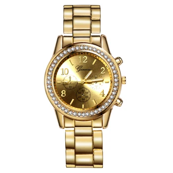 Ženské Ženeve Klasické Náramok, Hodinky Luxusné Drahokamu Sledovať Ženy Hodinky Rose Gold dámske Hodinky Žena Hodiny Reloj Mujer