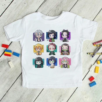 Démon Vrah T Shirt Deti Kimetsu č Yaiba Deti Japonsko, Anime, Manga, Detské Oblečenie