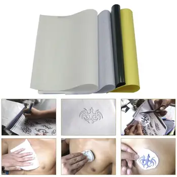 50pcs Tetovanie, prenášací Papier pre Ducha Master Tetovanie Vzorkovníka Kopírka Uhlíka Tepelné Papierové Listy Pre Tetovanie Dodanie veľkosť papiera A4