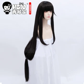 HSIU Hra Kráľ Slávy cosplay Hra pokožky Xishi cosplay parochňu Čierne dlhé rovné vlasy