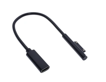 0,2 m 15V 3A, USB Typ-C Napájanie pre Microsoft Surface Pro 4 5 6 Ísť PD Nabíjací Adaptér Kábel DC Kábel Rýchlo Nabíjačka Tabletu