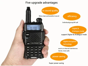 Cb Rádio Ham Vf Vysielač DSP Inovované Baofeng Dm 5r Dmr Rádio S Šifrovanie pre Motorola, HYT Digitálne Walkie Talkie SMS 64