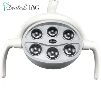 Zubné 6 Led Ústne Svetlo Lampy Pre Zubné Jednotky Stoličky Strop Typ shadowless Ústne Svetelný Senzor Svetiel