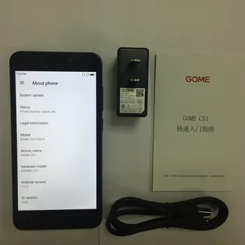 GOME C51 4G LTE Mobilný telefón 2G RAM 16 G ROM 5.0 inch MSM8909 5.0 MP+2.0 MP Android 7.1 Smartphone 2000mAh Batéria, Mobilný telefón