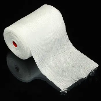 1Roll Biely Laminát textilná Páska E-Skla Široký 10cmx30m Dlhé Vlákna v plátnovej Väzbe Vysoká Teplotná Odolnosť Vysoká Pevnosť