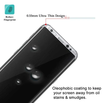 3D Bezpečnostné Sklo Plný Kryt pre Samsung S8 Ochranné Tvrdeného Skla Film na Xcover Gelaksi Poznámka 8 S8 + S8 Plus Not8 Ochrany