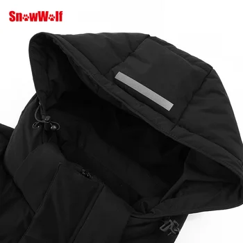 SNOWWOLF Mužov Zimné Rybárske Oblečenie Outdoor USB Infraded Kúrenie Bavlnená Bunda s Kapucňou Turistiku, Rybolov Tepelnej Oblečenie Kabát