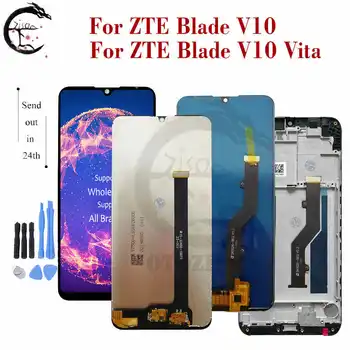 LCD + Rám Pre ZTE Blade V10 / V10 Vita LCD Displej Dotykový Panel Senzor Digitalizátorom. Montáž Nahradenie V10vita Displej