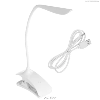Stolná Lampa Stmievateľné USB Nabíjateľné Dotykový Snímač s LED Klip-Na Stôl Svetla na Čítanie, Stolná Lampa