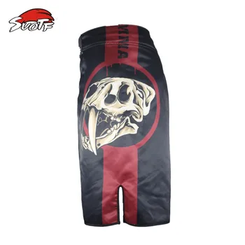 SUOTF Čierny Lebkový strach prudkých bojoch priedušná boxing fitness nohavice mma boxerské Tiger Muay Thai kickboxe, alebo mma šortky lacné