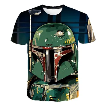 2021 Lete sú Deti T-shirt Star Wars Robot Darth Vader 3d Vytlačené Chlapci Dievčatá T košele, Deti 4-13 Rokov Tshirts Šaty, Topy