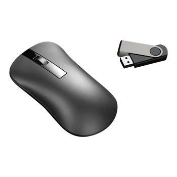 XM10 Bezdrôtová Hliníkovej Zliatiny Nabíjateľná Stlmiť Hráč Myš pre Prenosné počítače