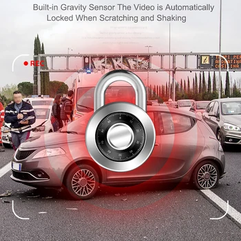 5.18 Palcový Dotykový Sscreen Auto 1080P DVR Dash Fotoaparát Automatické Spätné Zrkadlo Digitálny Duálny Objektív Jazdy Video Rekordér Parkovanie Monitor