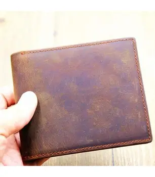 RFID Peňaženky pre Mužov - Real Kožené Bifold Peňaženky - Tenké & Slim RFID Blokovanie Bezpečnosti Peňaženka Manžel rytie Peňaženky