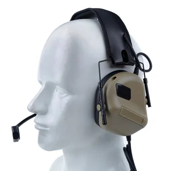 Taktické Headset Lov Airsoft Slúchadlá Vojenské Streľba Headset Ochranu Sluchu Slúchadlá 3 farby