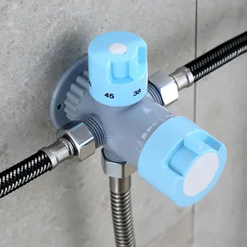 ABS, Termostatické Ventile Jednoduché Kúpeľňa sprchovým Kútom, Teplej A Studenej Vody Ventil Zmiešavacej batérie Batérie