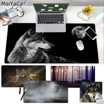 Maiya V Zásobené Vlk Svetlo Lesa Veľká podložka pod Myš PC Počítač mat Gumy PC Počítač Gaming mousepad